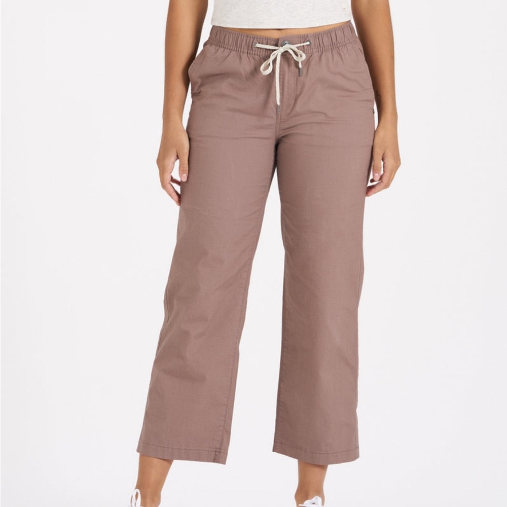 Vuori Womens Ripstop Wideleg, Small, Hazel, NWOT